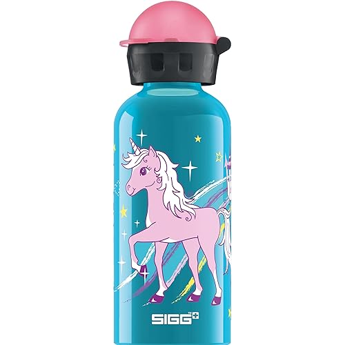 SIGG - Kids Water Bottle - Bella Unicorn - Leakproof - Lightweight - BPA Free - Aluminum - 13 Oz